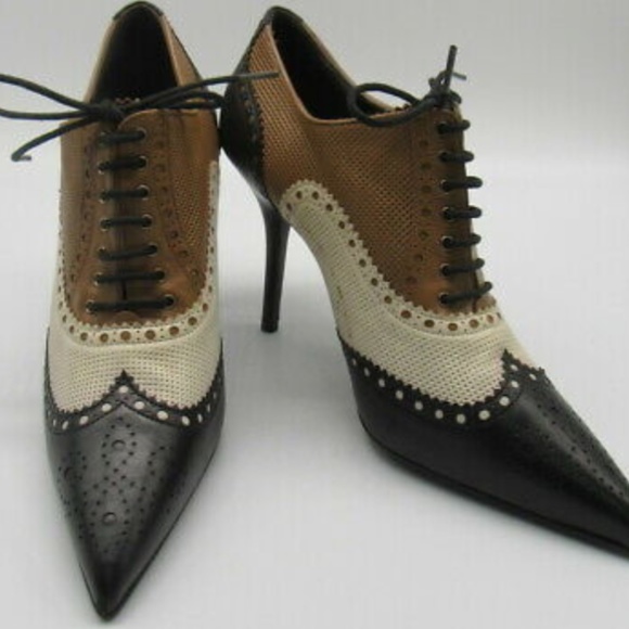 Gucci | Shoes | Gucci Multicolor Leather Gia Pointy Wingtip